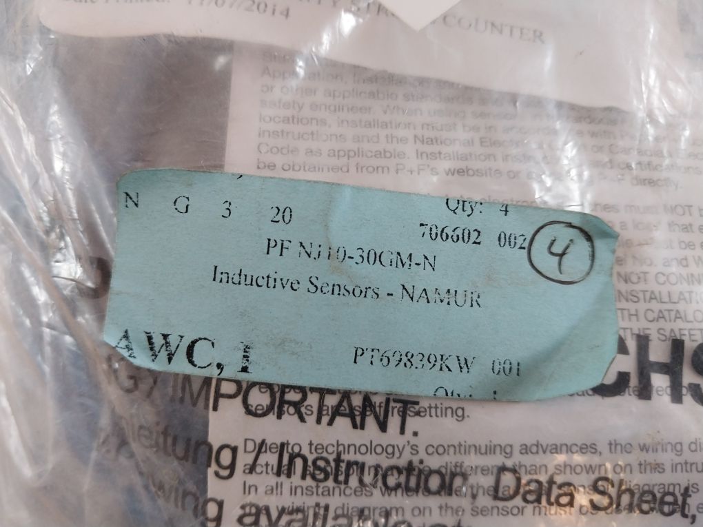Pepperl+Fuchs Nj10-30Gm-n Proximity Switch 106480