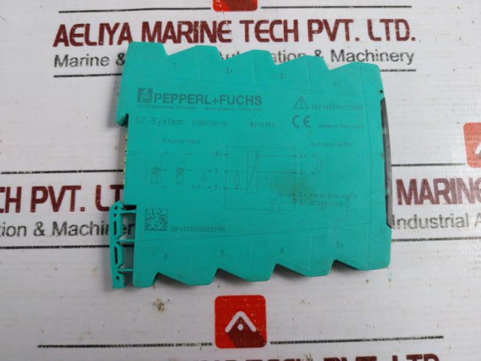 Pepperl +Fuchs S1Sd-1Ai-1U Sc-system Signal Conditioner I/O Dc 24V 1.2W