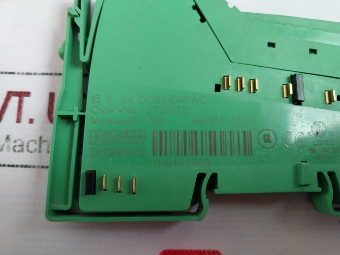 Phoenix Contact Ib Il 24 Do8/Hd-pac Digital Output Module 2700172 7.5Vdc 45Ma