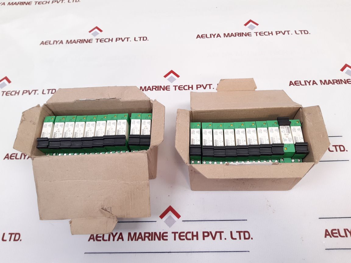 Lot Of 2X Phoenix Contact Plc-bsc-24Dc/21-21 Relay Terminal Block