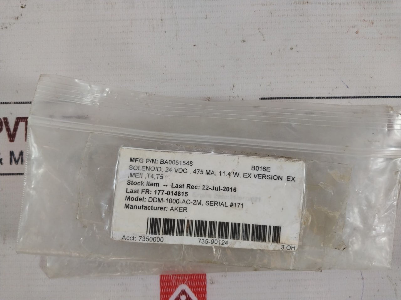 Norgren 4230 DDM-1000-AC-2M Solenoid Coil 24 VDC