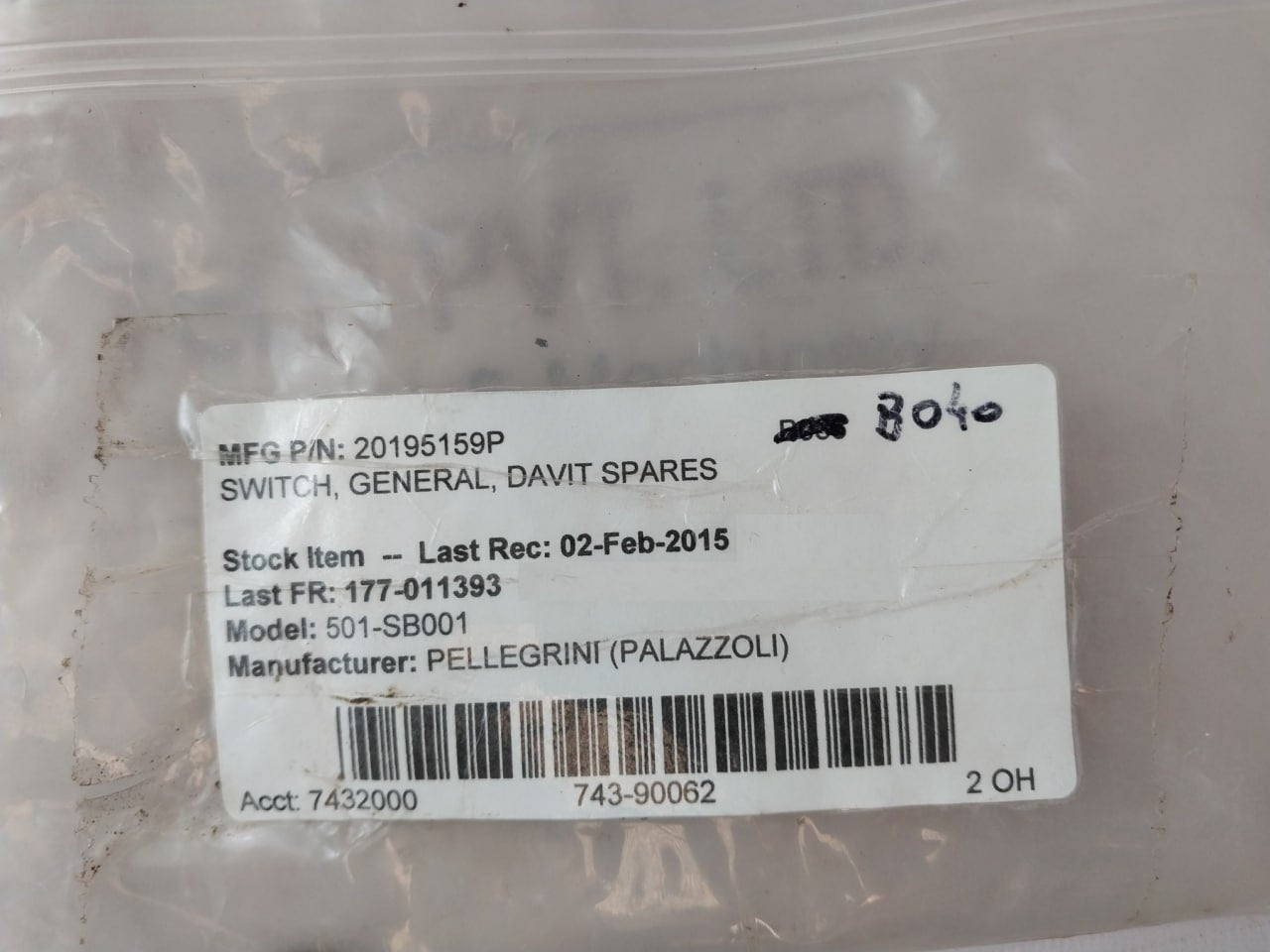 Palazzoli CAM K26 P275212 Selector Switch 20195159P Set