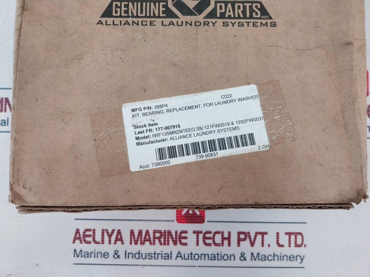 Alliance 388p4 Replacement Bearing Kit For Laundry Washer Iwf135mn2n1eeo
