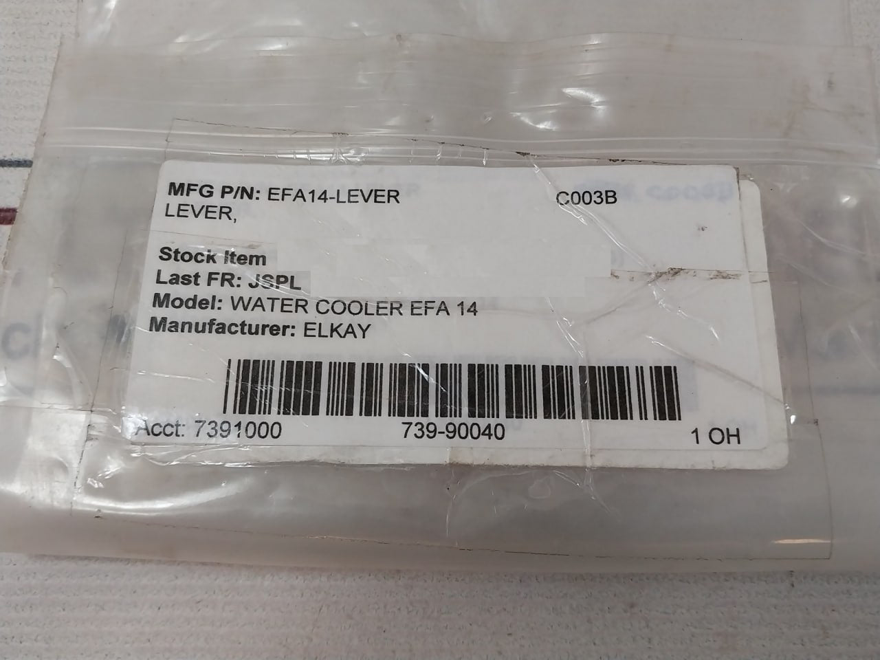 Elkay Efa14-lever Water Cooler