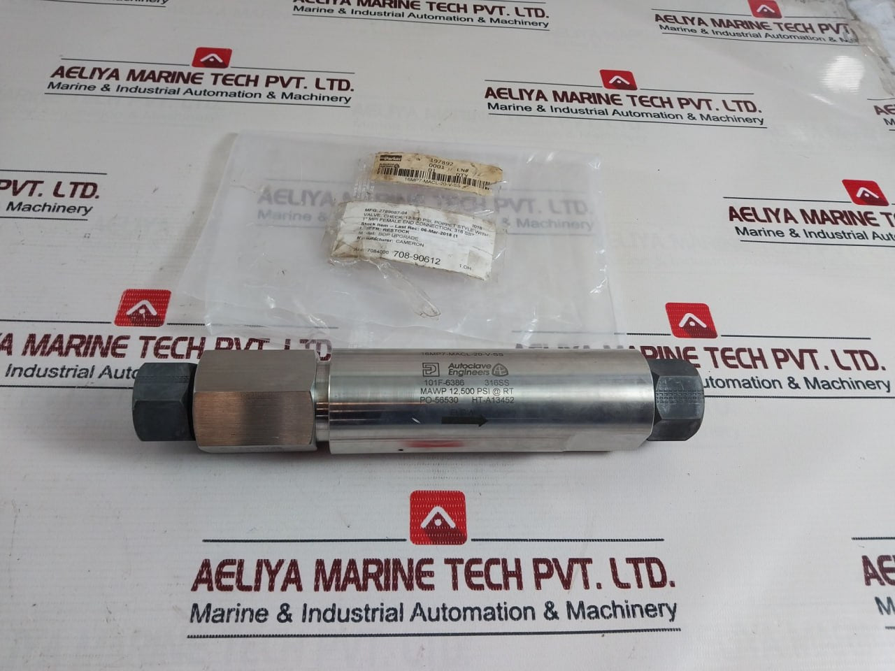 PARKER 101F-6386 Check Valve Poppet Style 16MP7-MACL-20-V-SS
