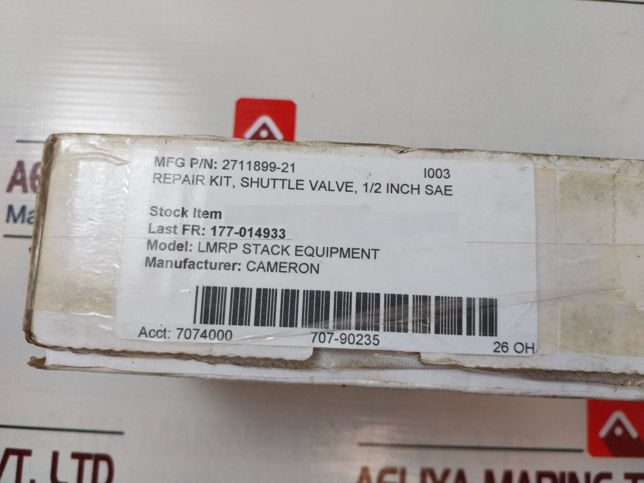 Proserv 18100-063B Gilmore Valve 1/2" Shuttle Repair Kit