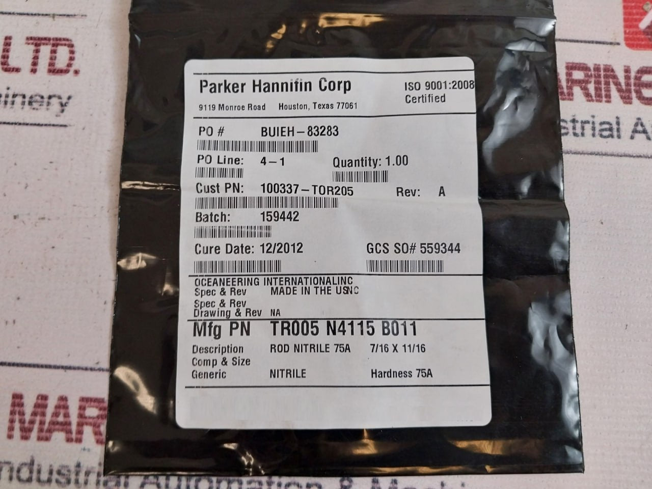Oceaneering 100755-rk Normally-closed Spm Valve Repair Kit
