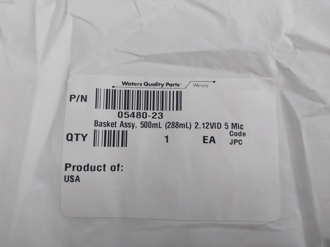Waters 700011289 Basket Assy 500Ml 5480-23