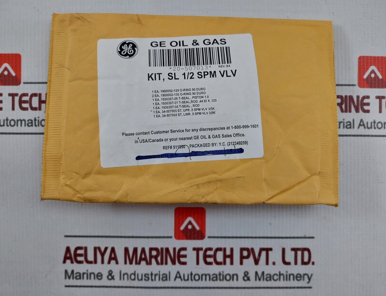 Hydril 20-507017 Gen-ii Mux External 1/2? 3K Spm 3-way Nc Valve Repair Kit.
