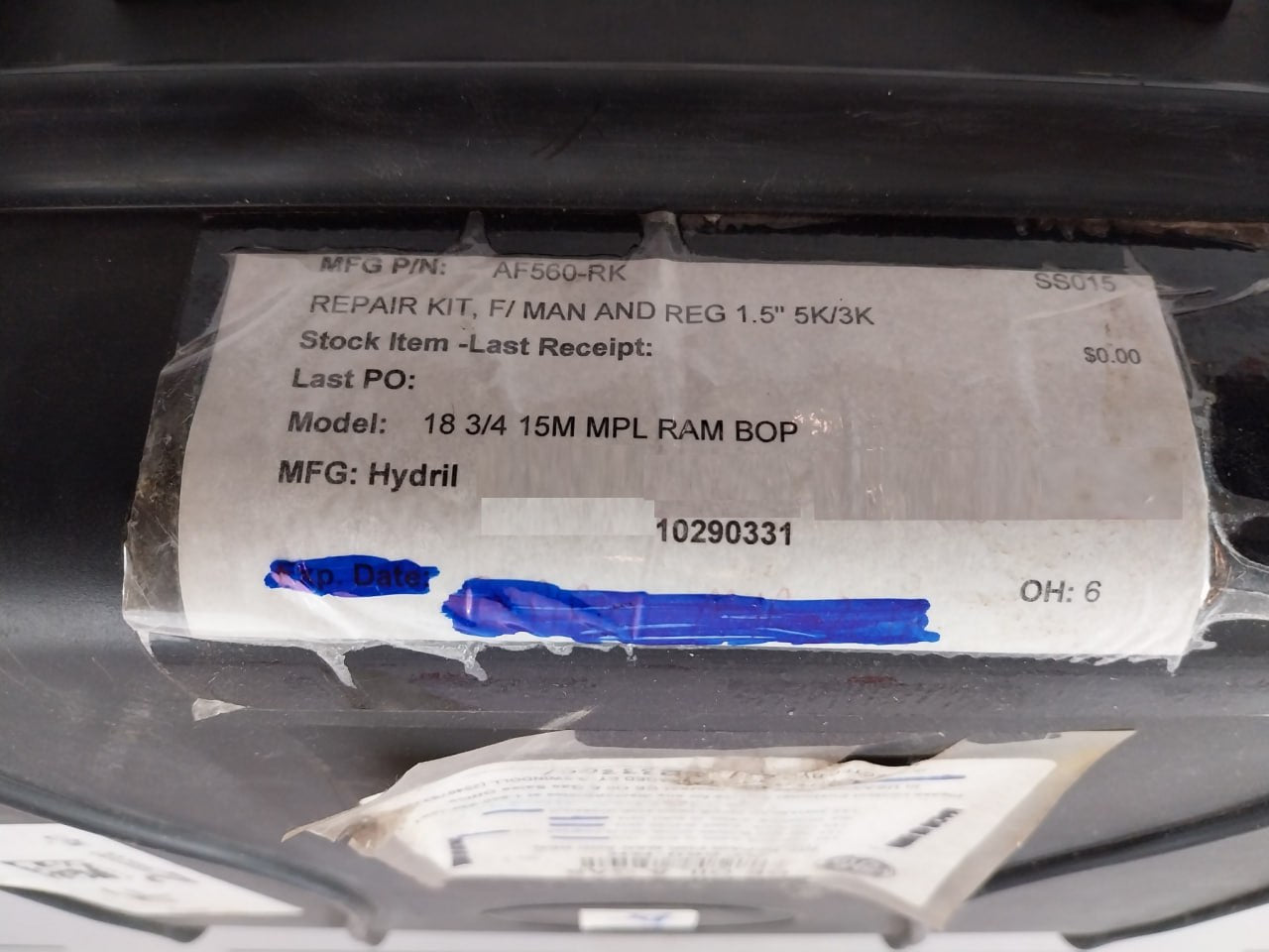 General Electric Af560-Rk Repair Kit For 1.5" Manual & Regulator 5k/3k Bop (Incomplete)
