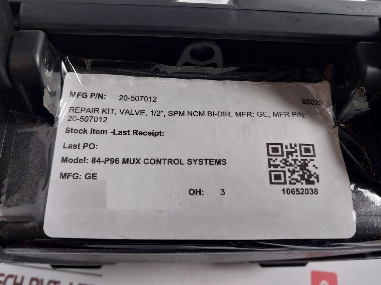General Electric 20-507012 Repair Kit For 1/2" Spm Bi-directional Valve Rev C