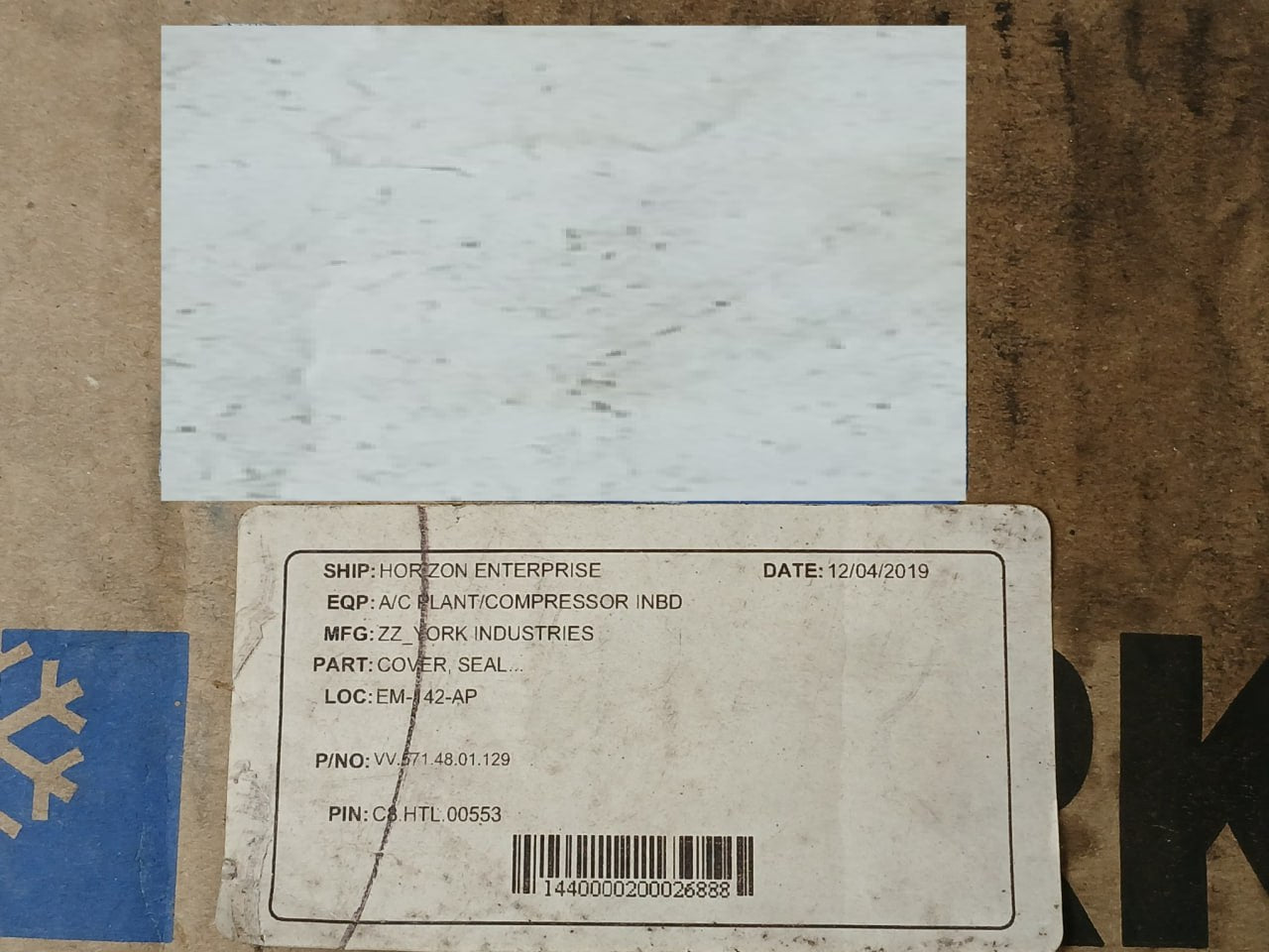 York 064-28855-000 Carrier Wheel Bearing Rev: E