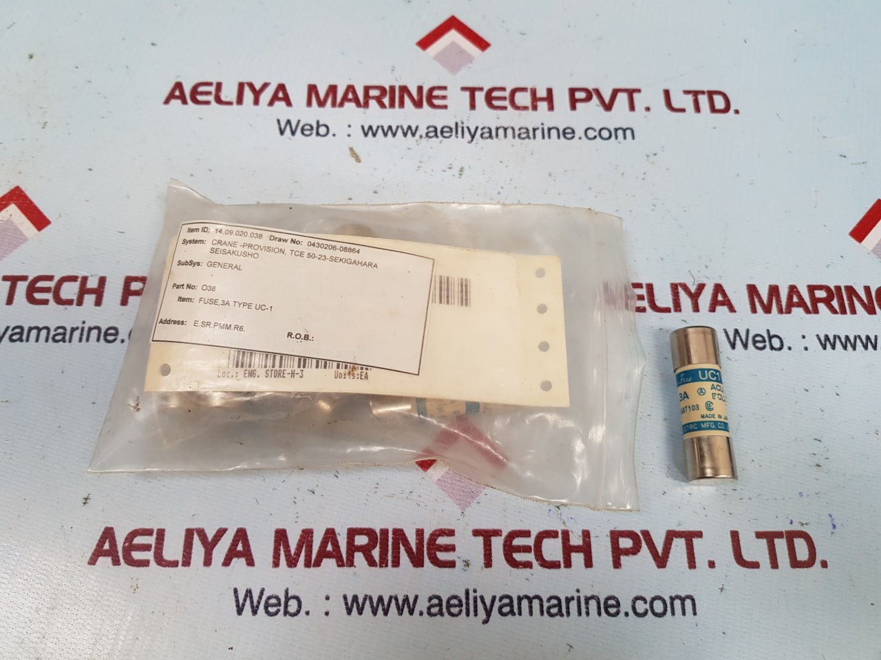 Lot Of 6X Cello Lite Fuse Uc1 Fuse 3A