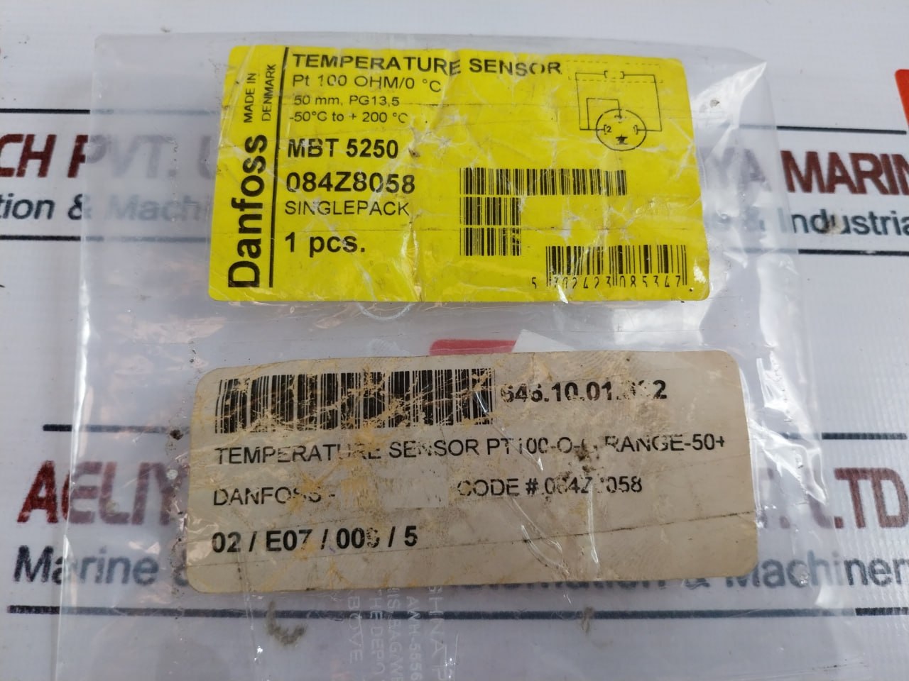 Danfoss Mbt 5250 Heavy Duty Temperature Sensor 084Z8058 Pt100 Ohm/0?C