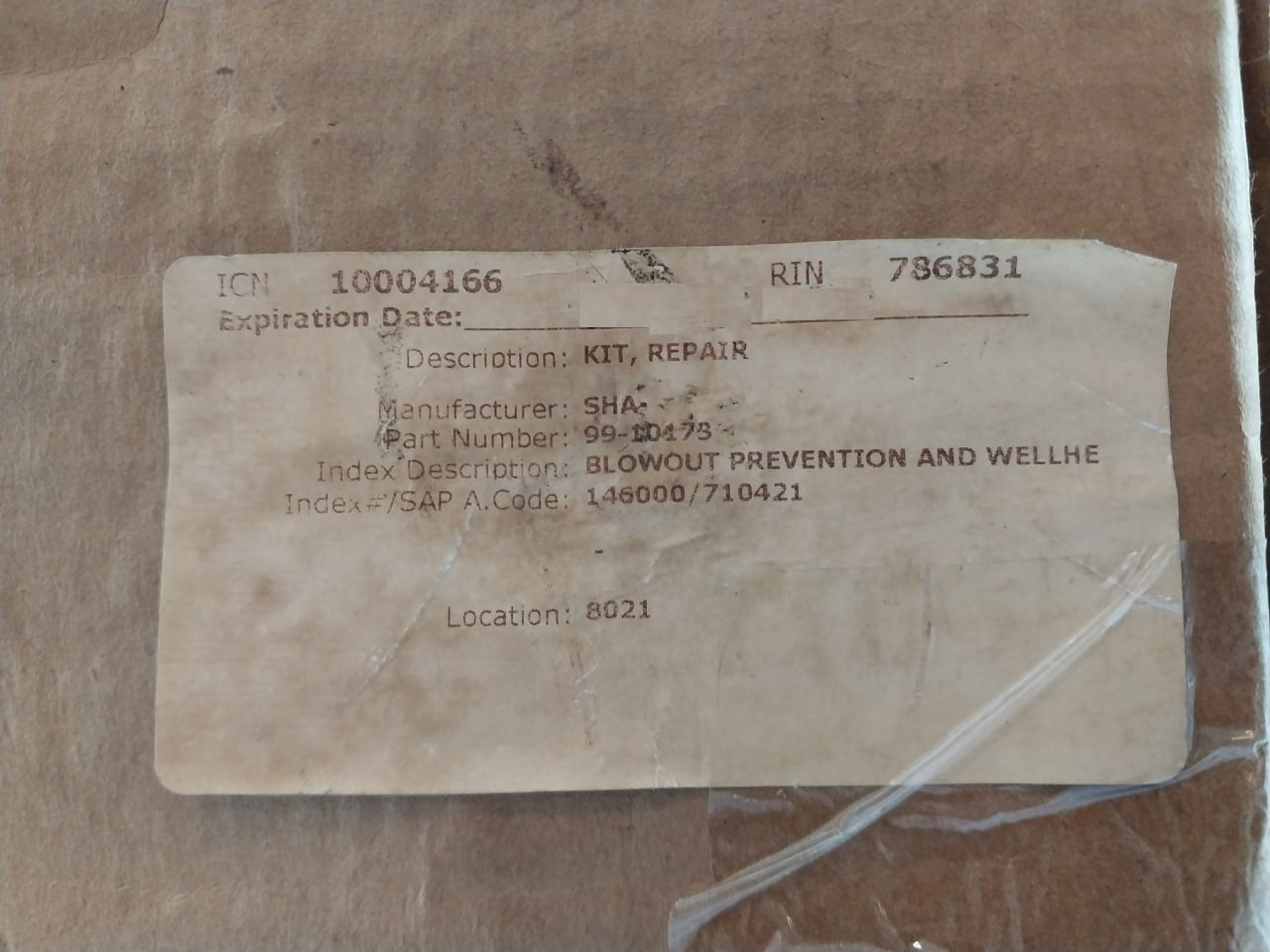 Proserv 44819-96 Rk Repair Kit 9910173 Rev.A