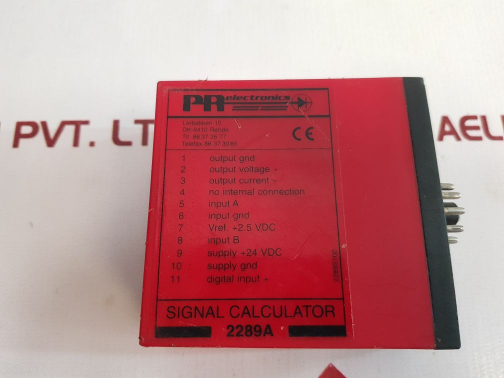 Pr electronics 2289a signal calculator 2289 an2