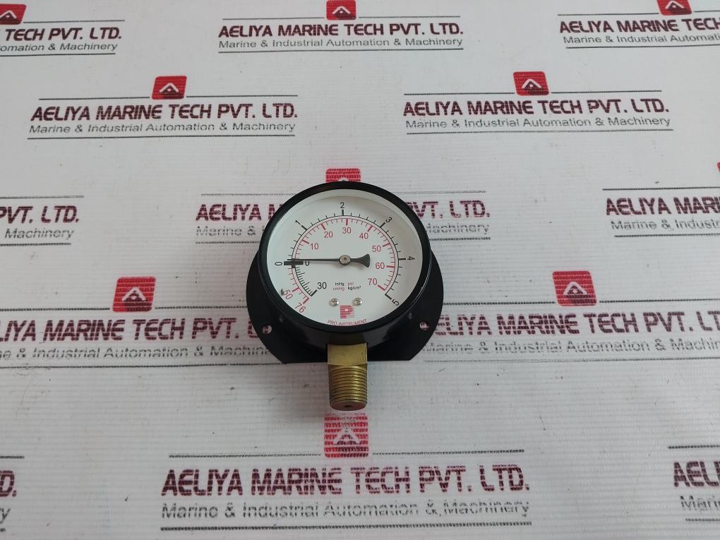 Pro-instrument -76 Cmhg, 0-70 Psi Pressure Gauge