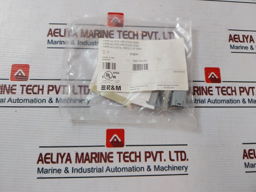 R&M Fm45-s/U Ip20-awg23/26-568A Plug And Plastic Housing