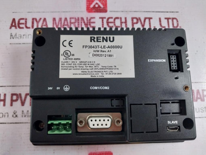 Renu Electronics Fp3043T-le-a0800U Color Display With Touch Screen Hmi 24V