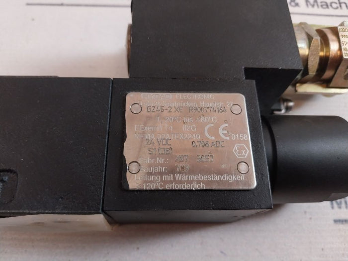 Bosch Rexroth R901121179 3/2 Way Explosion-proof Hydraulic Valve 350Bar