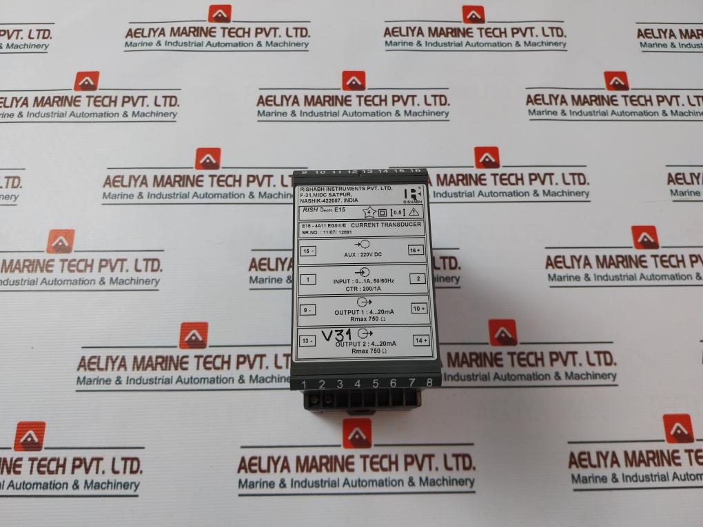 Rishabh E15-4A11 Eg0 E Current Transducer 220V Dc