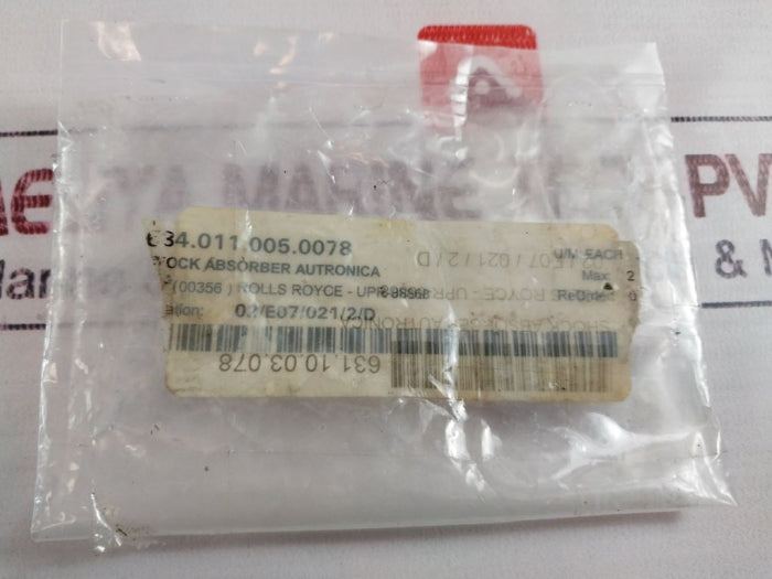 Rolls Royce Upr-88868 Hose Connector 634.011.005.0078