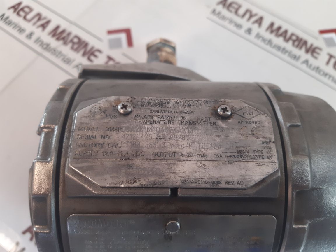Rosemount 3144P Temperature Transmitter 30Vdc