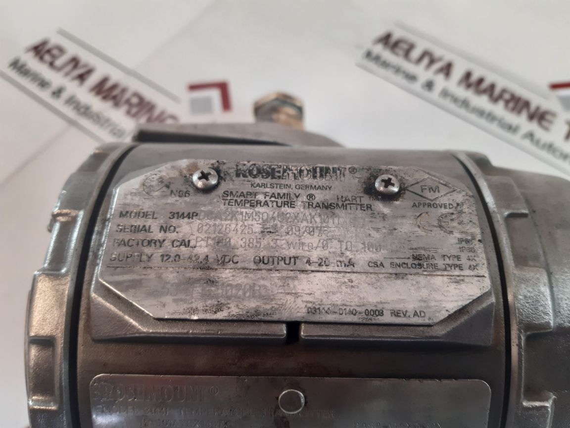 Rosemount 3144P Temperature Transmitter 30Vdc