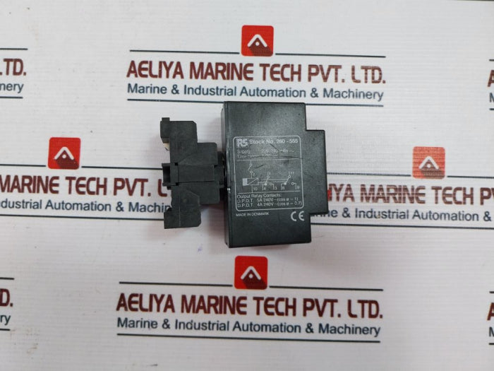 Rs 260-555 True Off Delay Relay With Socket 1-30 Sec 220-240V