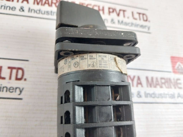 Salzer T212 Rotary Switch 15Amp 600Vac