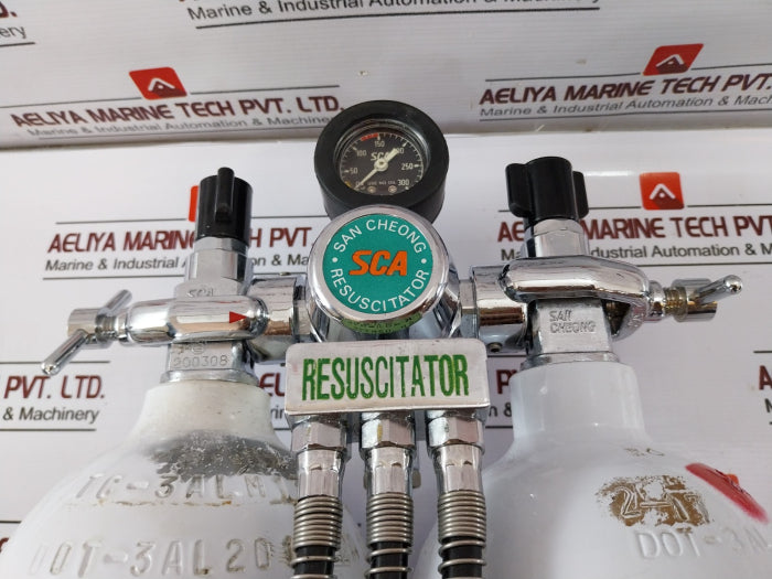 San Cheong Sca 990 Oxygen Resuscitator Dot-3Al 2015 Kg11480 M0814 , 93010064