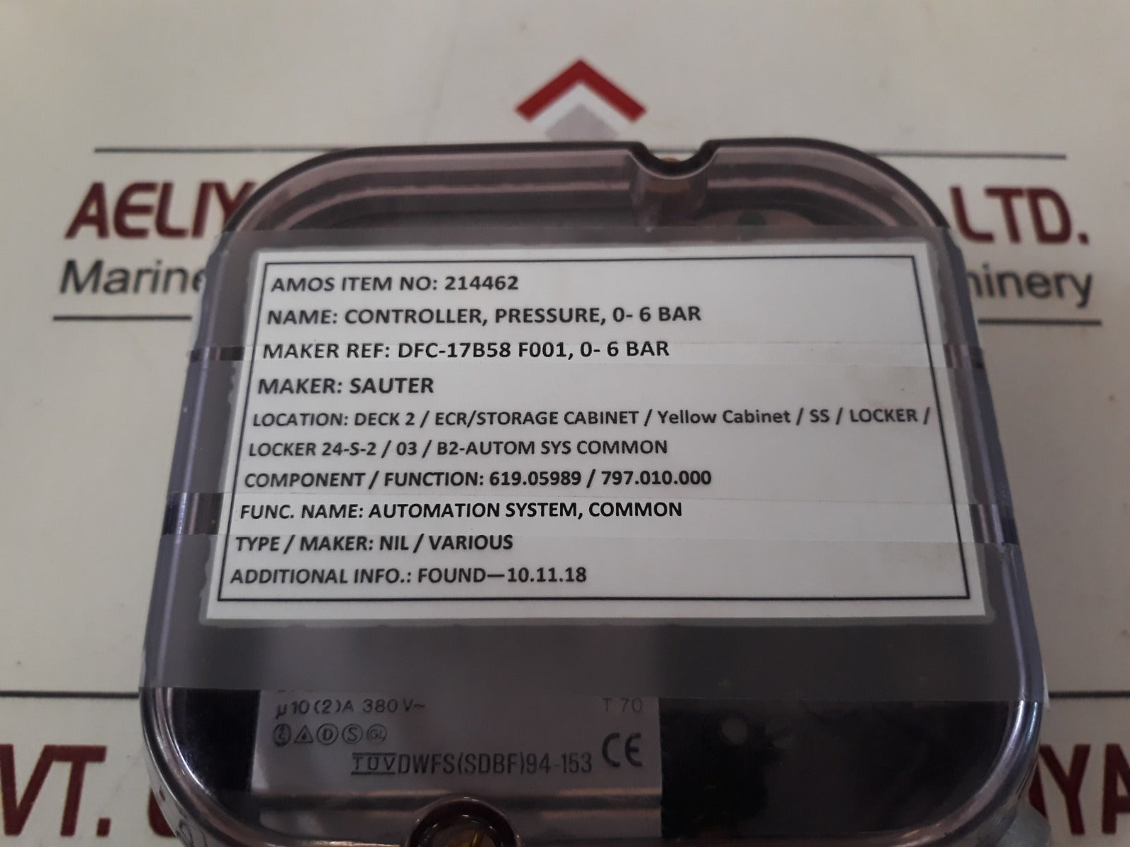 Sauter Dfc 17B 58 F001 Controller Pressure