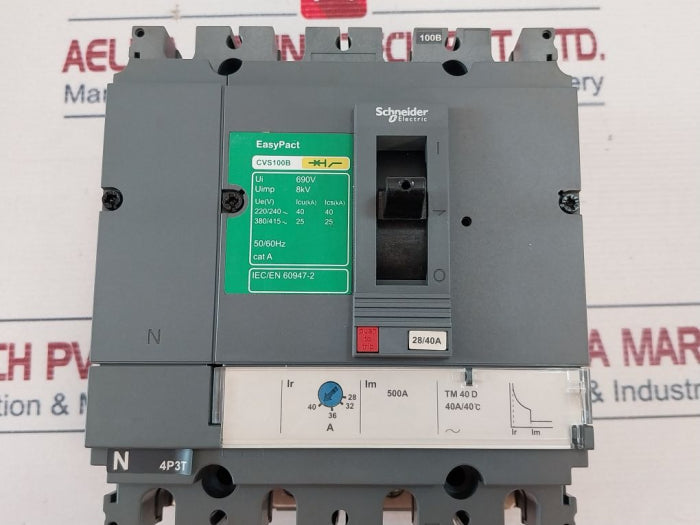 Schneider Electric Easy Pact Cvs100B Circuit Breaker Lv510313 50/60Hz