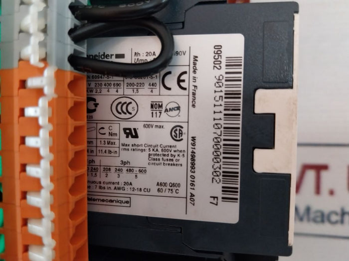 Schneider Electric El05-967 Control Card 600v Max 2f10244 A600 Q600