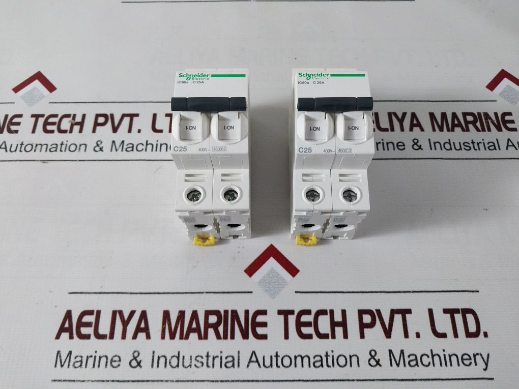 Schneider Ic60a Circuit Breaker 25a 50/60hz 400v 6kv 50°C