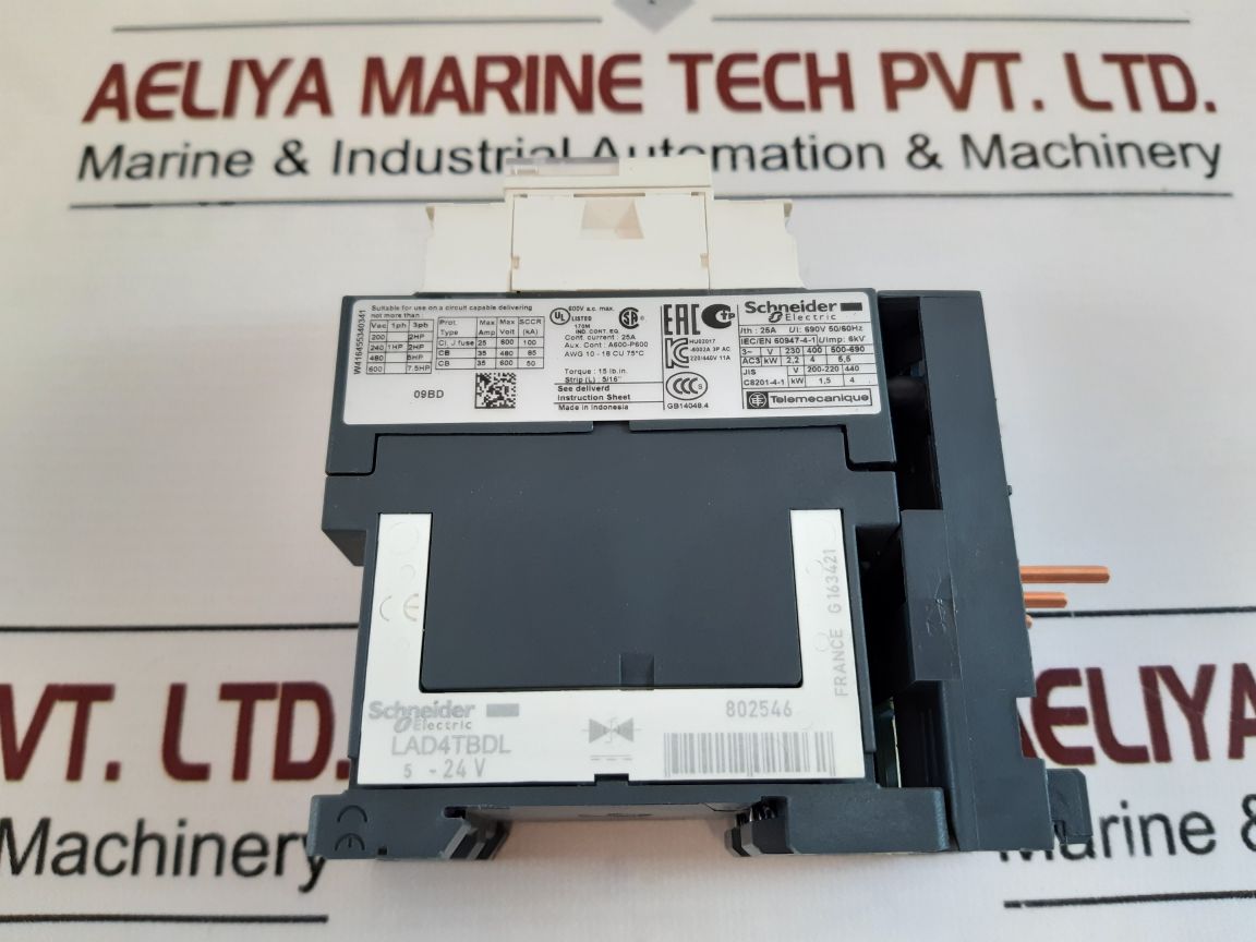 Schneider Electric Lc1 D09 Bd Contactor