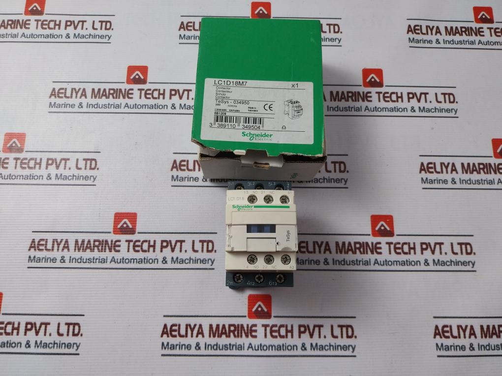 Schneider Electric Lc1D18M7 Contactor 32A 690V