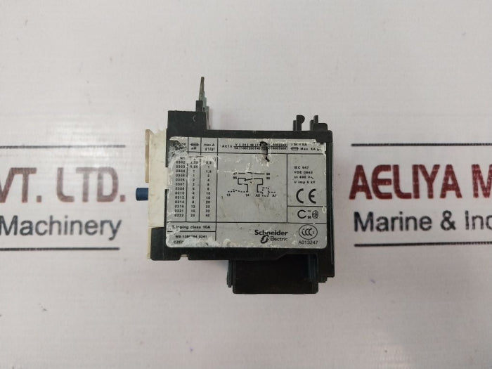 Schneider Electric Telemecanique Lr2K0321 Thermal Overload Relay 5A 690V Ac