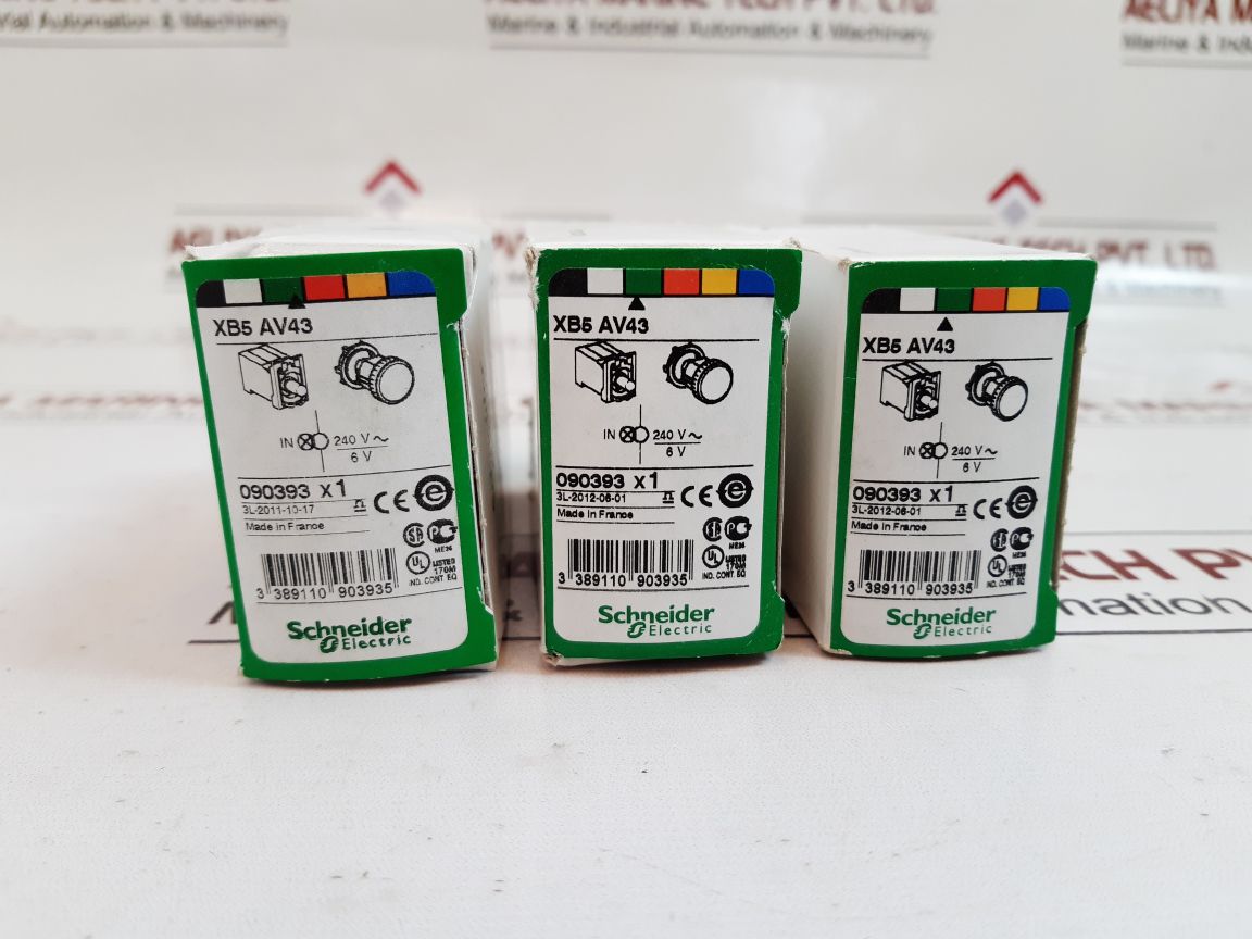 Schneider Zb-.V4 Green Pilot Lamp Xb5 Av43