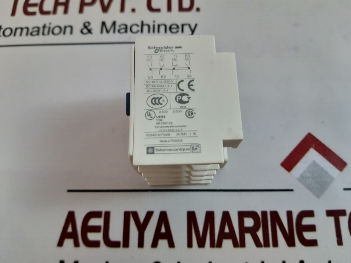 Lot of 4X SCHNEIDER ELECTRIC LADN22 Auxiliary Contact Block Unit A600 Q600 690V