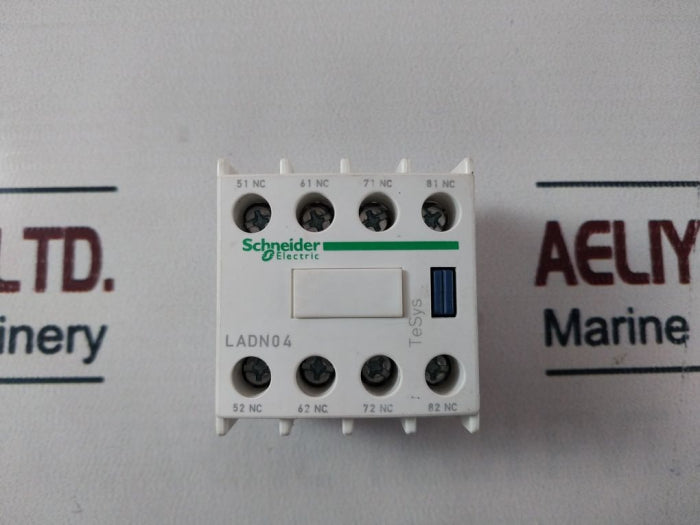 Lot of 2X Schneider Electric Ladn04 Auxiliary Contact Block