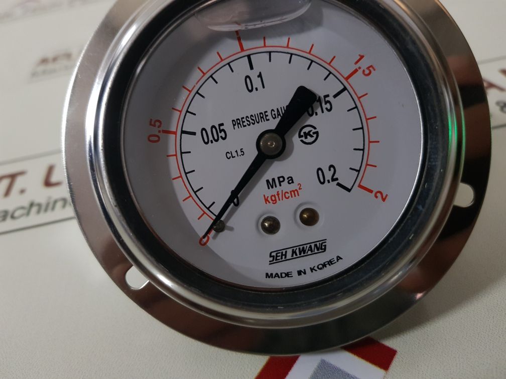 Seh Kwang Cl 1.5 Pressure Gauge 0-0.2 Mpa 0-2 Kgf/Cm2