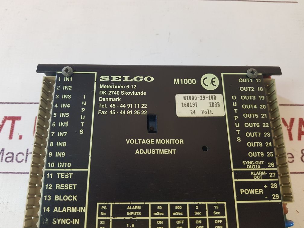 Selco M1000-29-10B Alaram Annunciator/Monitor 24 Volt 326877