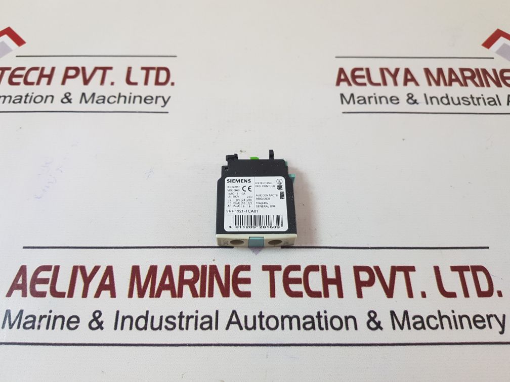 Set of 2X Siemens 3rh1921-1ca01 auxiliary contact block