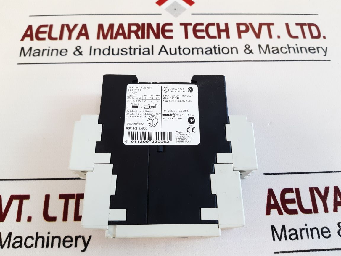 Siemens 3Rp1505-1Ap30 Time Relay 24V Ac/Dc
