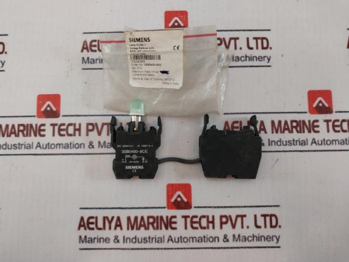 Siemens 3Sb5400-8Ce Voltage Reducer With Ba9S Led Lamp Green 240V Ac 50Hz Set