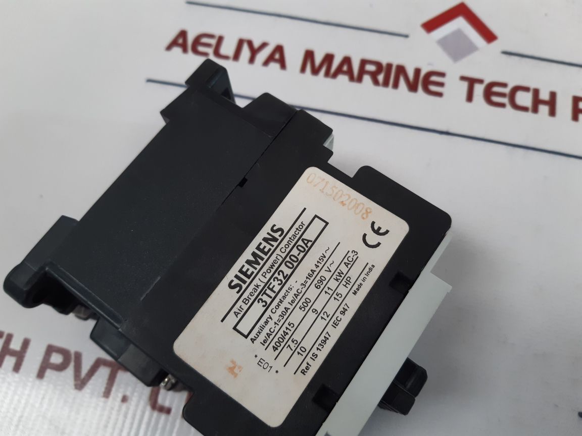 Siemens 3Tf32 00-0A Power Contactor 110-132 V