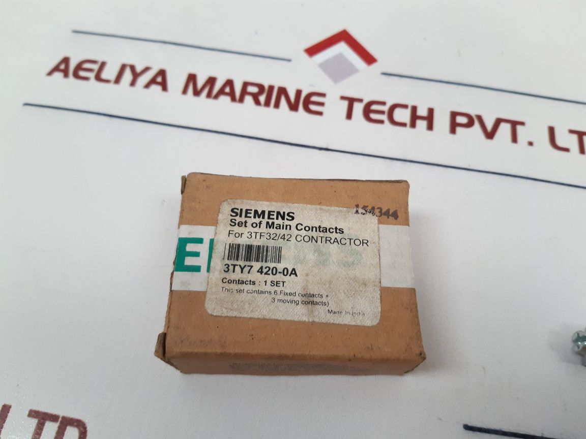 Siemens 3Ty7 420-0A Main Contacts For 3Tf32/42 Contractor