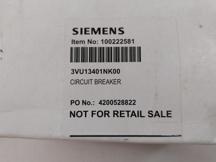 Siemens 3Vu1340-1Nk00 5-8A Circuit Breaker 100222581 50/60Hz
