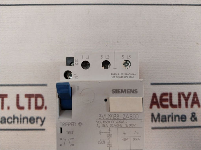 Siemens 3Vu9138-2Ab00 Current Limiter